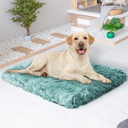 Dog Mat Pet Calming Bed Memory L Green Large