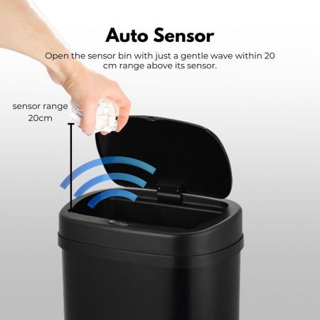 MIRAKLASS Sensor Bin 70L Black Oval MK-SB-104-JR