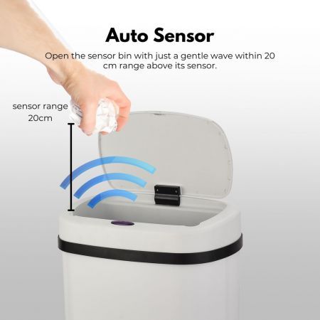 MIRAKLASS Sensor Bin 70L White Oval MK-SB-105-JR