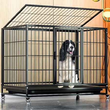 Floofi Dog Cage 46" (with wheels) FI-PC-132-XD