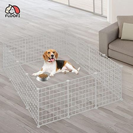 Floofi Small Pet Playpen (White) FI-PP-104-JY