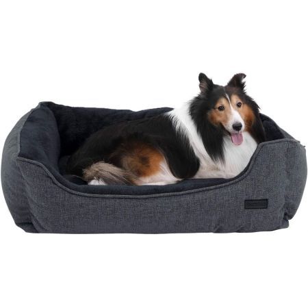 FEANDREA 110cm Dog Sofa Bed with Removable Washable Cover Dark Grey