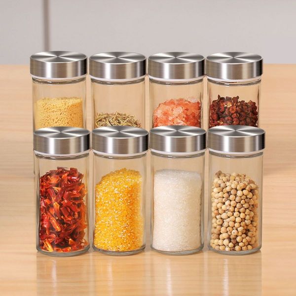 GOMINIMO Rotating Spice Rack Organizer (20 Jars) with Label Sticker and Silicone Funnel GO-RSR-104-ZK