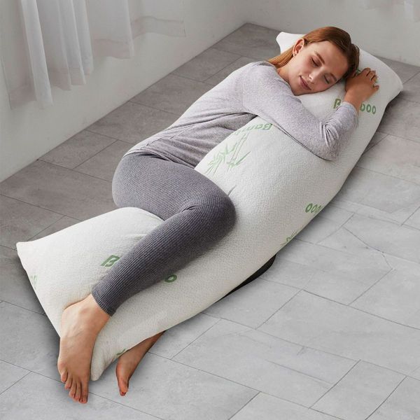 Gominimo Memory Foam Full-Length Body Hug Pillow SleepCushion Maternity Support