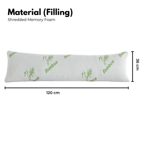 Gominimo Memory Foam Full-Length Body Hug Pillow SleepCushion Maternity Support