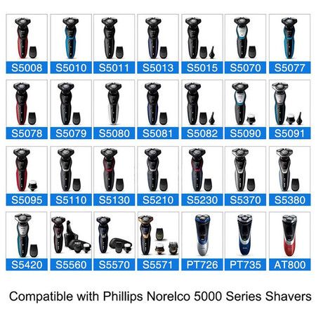 Philips Shaver Heads SH50 Replacement Series 5000 6PCS Grooming Electric Blades Smooth Precision Durable Easy Install