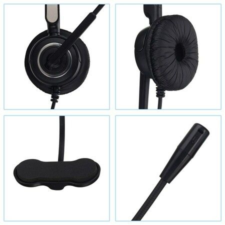 3.5mm audio jack USB port noise reduction business call center microphone headsets Telephone headsets