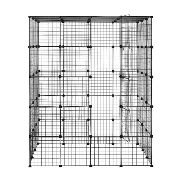 XL Cat Enclosure Cage House Metal DIY Rabbit Bunny Hutch Crate Ferret Kitten Kennel Fence Playpen Barrier Pen Habitat