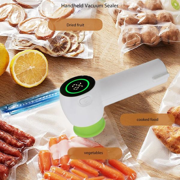 Cordless Portable Handheld Electric Vacuum Packing Machine Preservation Sealers Vacuum Jars Canisters Bags Sealer Food Sealer