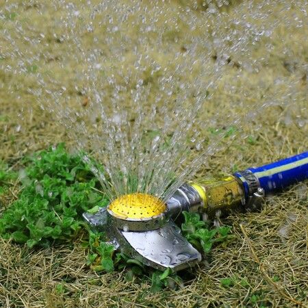 360 Degree Metal Spot Sprinkler,Lawn Sprinklers for Yard, Circle Pattern Sprinkler with Gentle Water Flow for Small Area Yard Lawn Garden Watering,Coverage Up to 30FT