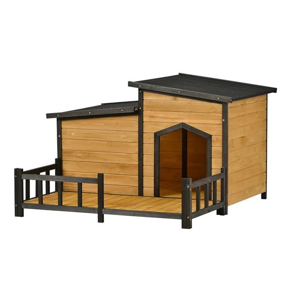 XXL Dog House Kennel Outdoor Raised Pet Enclosure Crate Indoor Exterior Home Furniture with Openable Roofs