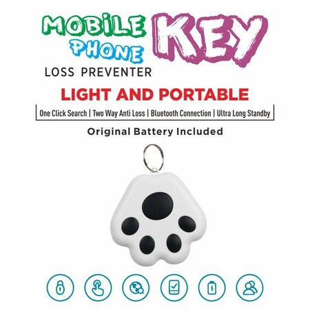 Mini Pet GPS Tracking Device, Portable Bluetooth Intelligent Anti-Lost Device for Luggages/Kid/Pet Bluetooth Alarms(Color Random Sent)