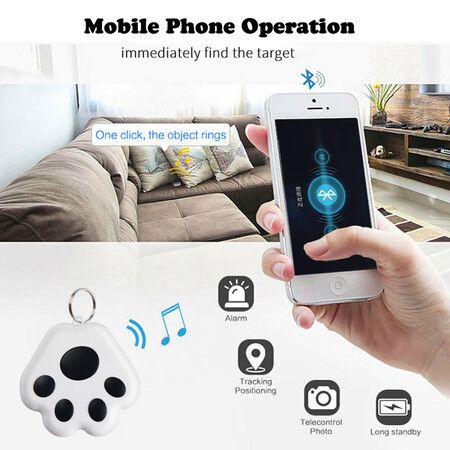 Mini Pet GPS Tracking Device, Portable Bluetooth Intelligent Anti-Lost Device for Luggages/Kid/Pet Bluetooth Alarms(Color Random Sent)