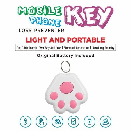 Mini Pet GPS Tracking Device, Portable Bluetooth Intelligent Anti-Lost Device for Luggages/Kid/Pet Bluetooth Alarms(Color Random Sent)