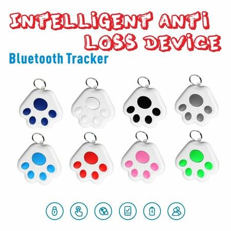 Mini Pet GPS Tracking Device, Portable Bluetooth Intelligent Anti-Lost Device for Luggages/Kid/Pet Bluetooth Alarms(Color Random Sent)