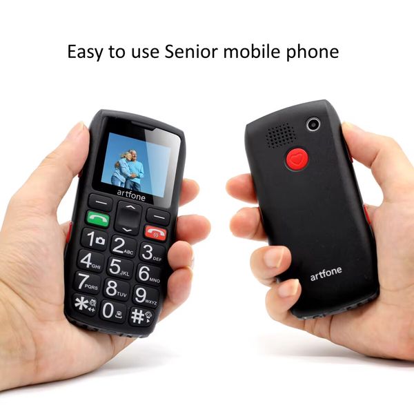 4G VoLTE One Click Unlock Senior Flip Phone Dual SIM Large Screen Big Button SOS Pocket Flashlight Loud Volume