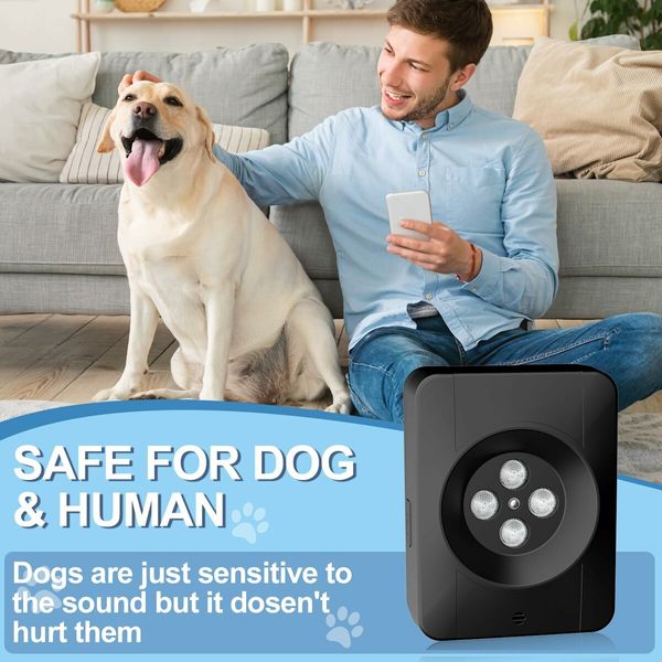 Anti Bark Device for Dogs Indoor and Outdoor, Ultrasonic Dog Bark Control Deterrent Devices