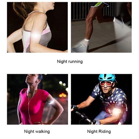 Night Walking Lights USB Rechargeable Running Lamps Silicone Dual-Use Arm Flashing Light Equipment For Walking Jogging Camping