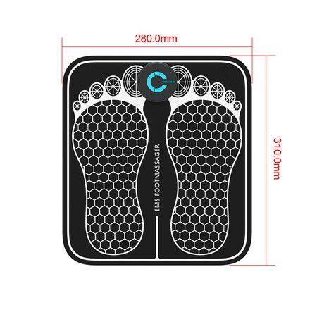 Electric Foot Massager,Improve Circulation, Muscle Relaxation, Portable Mat USB Rechargeable