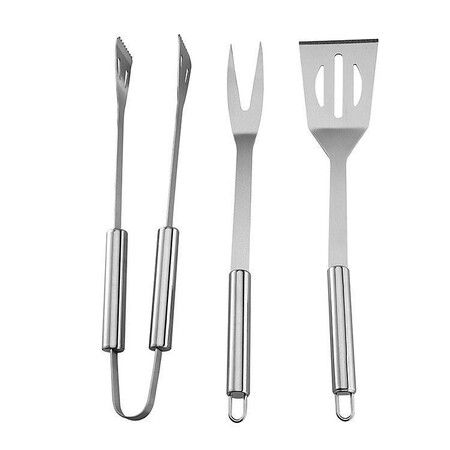 Aluminum BBQ Grilling Tools Set Extra Thick Stainless Steel Multi-Function Spatula Fork Tongs Essential Accessories Barbecue Grill Ideal Gift