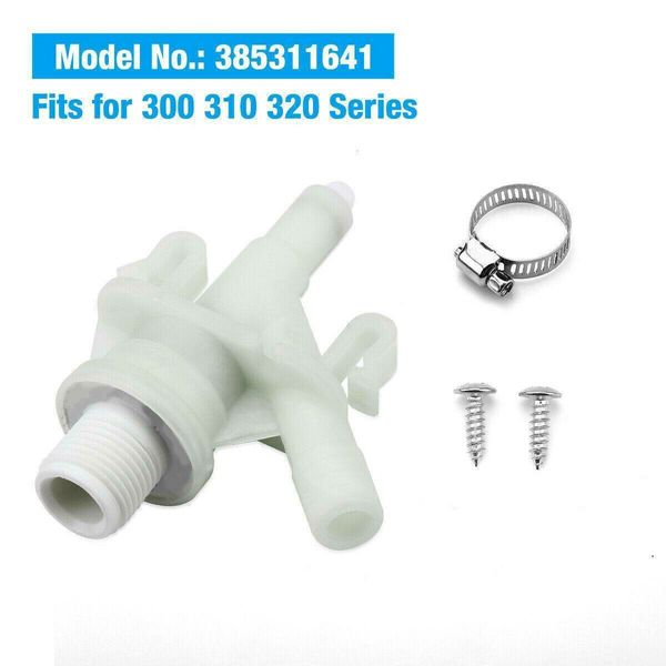 Upgraded RV Water Valve Replacement Kit for Pedal, Flush Toilets, Compatible with Sealand Dometic 300, 301, 310, 311, 320, 321 ,385311641, Hardware Included