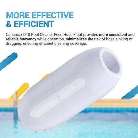 2Pcs Premium D10 Pool Cleaner Feed Hose Float, Exact Fit For Zodiac Polaris Pool Cleaners 180, 280, 380, 3900