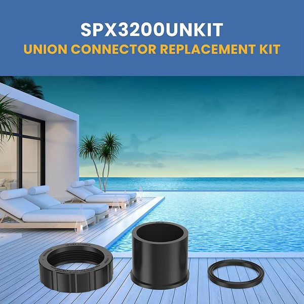 SPX3200UNKIT Pump Union Connection Kit Compatible with Hayward Tristar, Northstar, EcoStar Pumps, SwimClear Cartridge Filter and Universal H-Series Low Nox Heater 2 Pcs