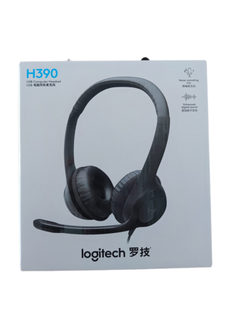 Logitech H390 USB Headset with Microphone Comfortable Noise Cancelling Office Call Centre Laptop Webinar Use