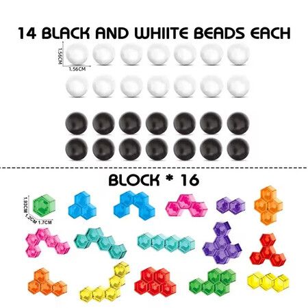 2 in 1 Kids Puzzle Push Bean Brains Chess Education Board Game Pieces for Children