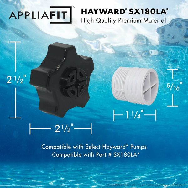 Drain Cap Assembly Compatible with Hayward SX180LA for Hayward Pro-Series and Pro-Series Plus Sand Filters, 1 Pack