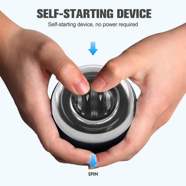 Wrist Trainer Ball Auto-Start Wrist Strengthener Gyroscopic Forearm Exerciser Gyro Ball for Strengthen Arms,Fingers,Wrist Bones and Muscles (Silver Metal)