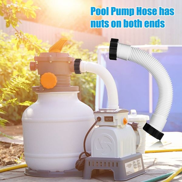 Pool Hose 40 CM Above Ground Compatible Intex Sand Filter Pump Replacement Easy Installation Durable Quality