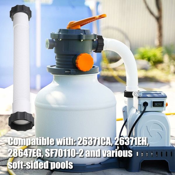 Pool Hose 40 CM Above Ground Compatible Intex Sand Filter Pump Replacement Easy Installation Durable Quality