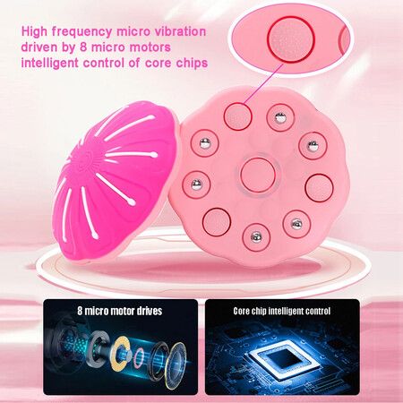 Electric Breast Massager Bra Vibration Breast Enhancement Instrument Hot Compress EMS Massage Breast Pump