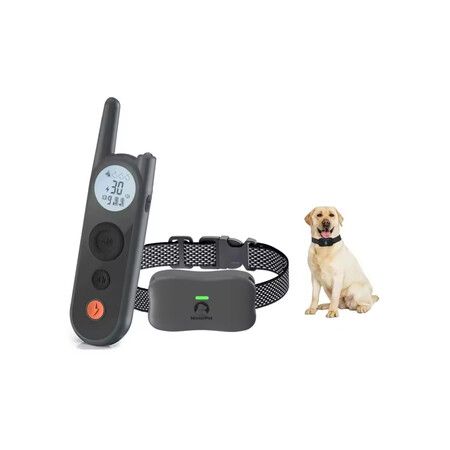 1800m Remote Range Dog Training Collar  Rechargeable Type-C Power 9 Vibration Levels 30 Shock Levels Waterproof up to 4 dogs Long Standby Pet Training