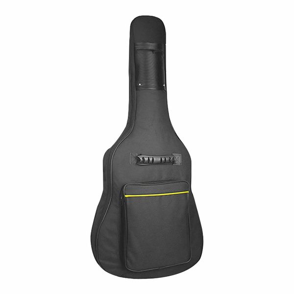 Guitar Bag Gig Case Electric Acoustic Instrument Storage Waterproof Two Pockets Adjustable Backpack Straps Handle Loops