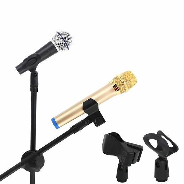 Microphone Mic Stand Boom Arm Holder Floor Tripod Foldable Adjustable Lightweight Black