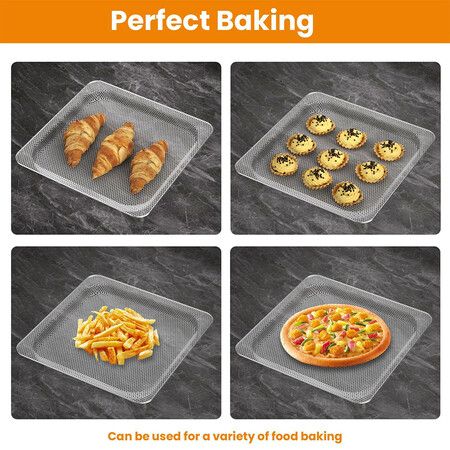 Foodi Replacement Tray for Ninja, Original Replacement Baking Trays for NINJA SP100 SP101 Foodi Digital Air Fryer Oven, Mesh Basket, Ideal Accessories for Air Frying and Dehydrating (For SP100 Series)