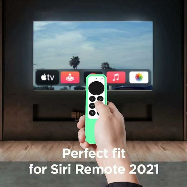 Remote Case for Apple Siri Remote 2021/2022 (2nd/3rd Gen), Green Glow