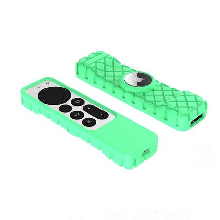 Remote Case for Apple Siri Remote 2021/2022 (2nd/3rd Gen), Green Glow