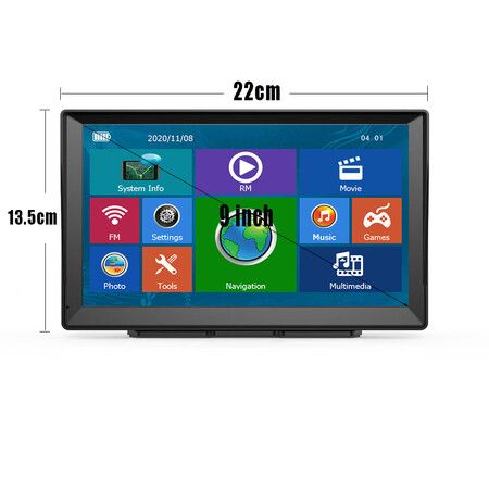 9 Inch Navigation Device for Car Truck, Car Touchscreen 7 Inch 8G 256M Navigation with Voice Guide