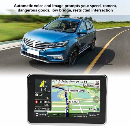 5 inch GPS Navigation for RV Car, Universal 5 Inch Touch Screen Car Navigator GPS Navigation DDR256M 8G MP3 FM