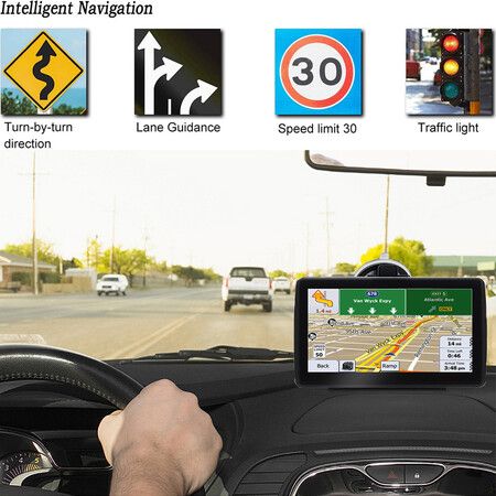 5 inch GPS Navigation for RV Car, Universal 5 Inch Touch Screen Car Navigator GPS Navigation DDR256M 8G MP3 FM