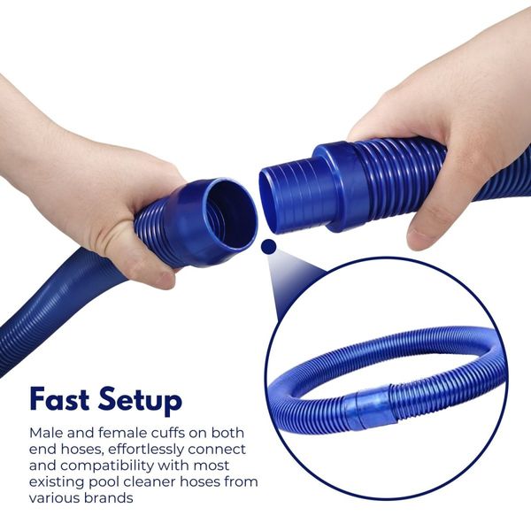 NOVEDEN 10 set 1m Pool Set Automatic Pool Cleaner Hoses (Blue) NE-PCH-100-TG