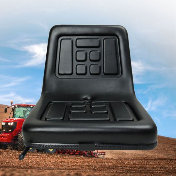 RYNOMATE Universal Tractor Seat with Easy Seat Adjustment (Black) RNM-TS-101-YF