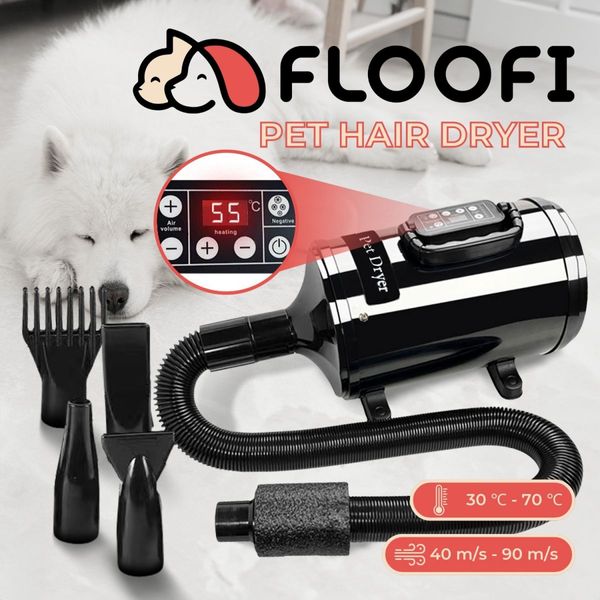 Floofi Pet Hair Dryer LCD (Black) FI-PHD-112-DY