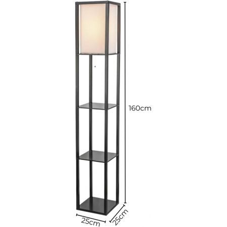 EKKIO Floor Vintage Lamp Shelf 160CM (Black) EK-FLS-100-MY