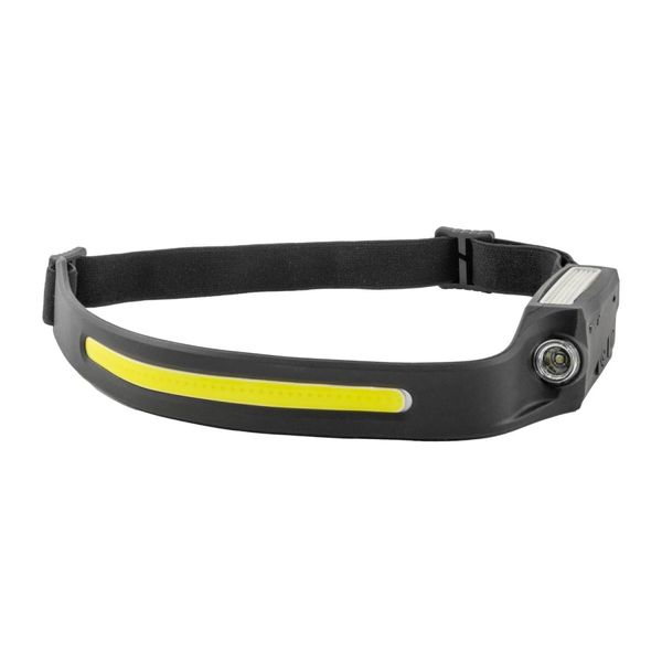 KILIROO 2PCS LED Rechargeable Headlamp with Motion Sensor (Black and Yellow) KR-HL-100-YE