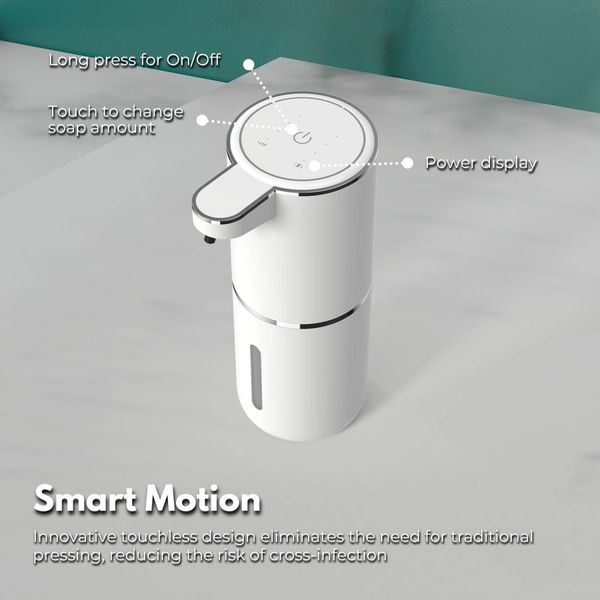 GOMINIMO Automatic Liquid Soap Dispenser with Adjustable Liquid(white)GO-ASD-102-YIF