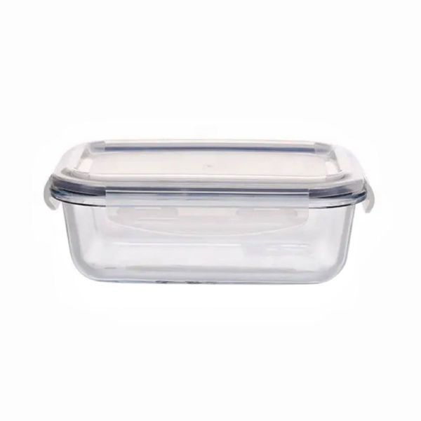 GOMINIMO 10 Pack Rectangular Airtight Food Storage Container Set (Transparent and Black) GO-STO-104-ZG